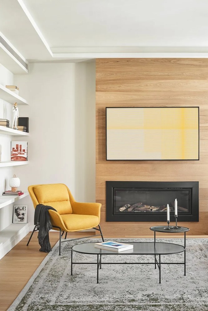 Żółty fotel Teulat Sadira