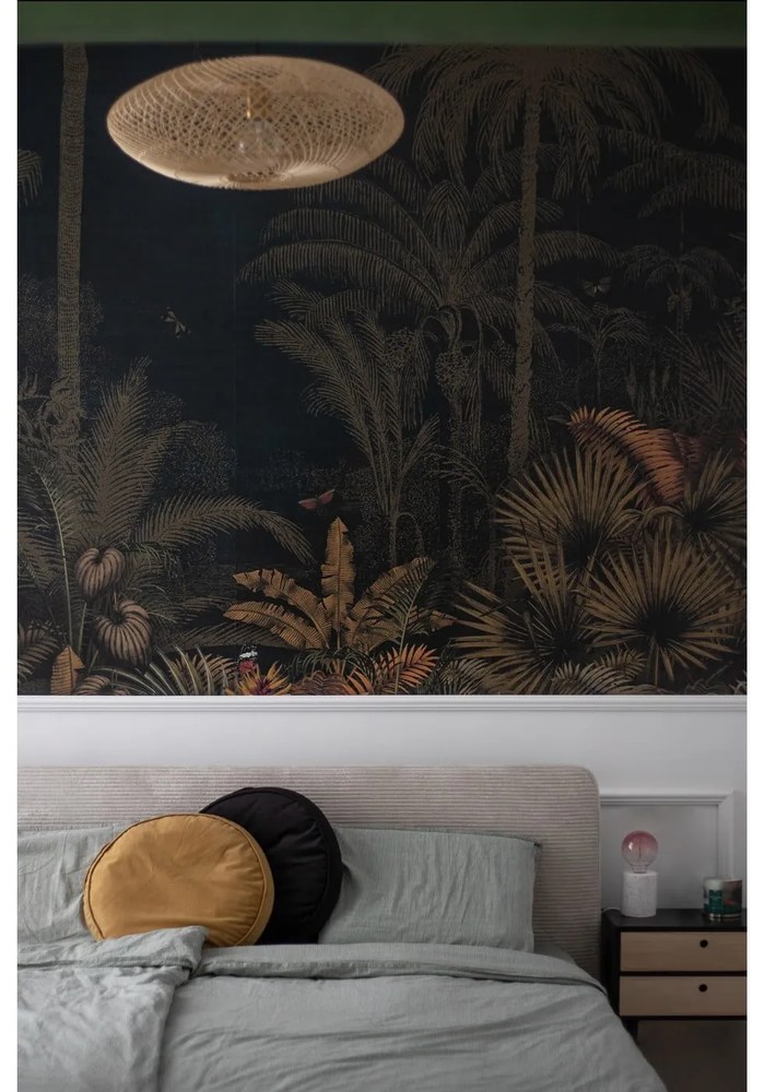 Beżowe tapicerowane łóżko dwuosobowe 180x200 cm Mattis Cord – Meise Möbel