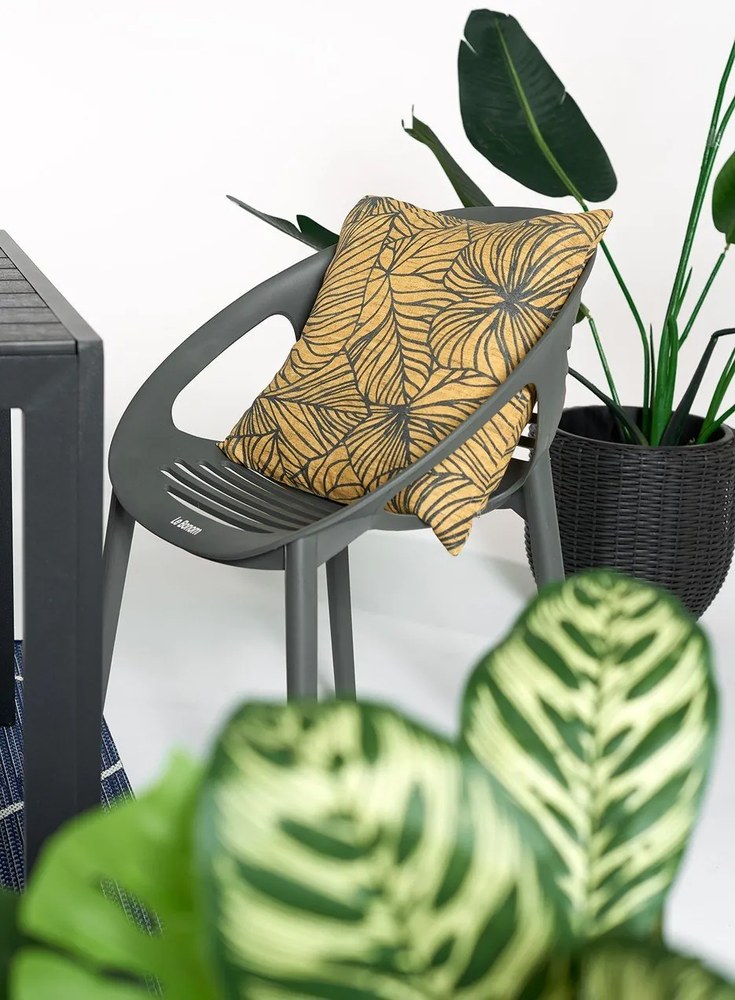 Czarne krzesło ogrodowe Bonami Essentials Joanna