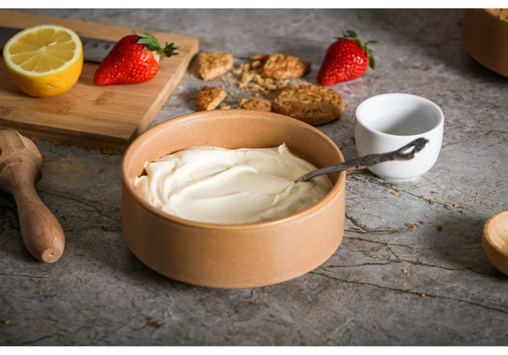 12-częściowy zestaw ceglastych naczyń z kamionki Bonami Selection Malia