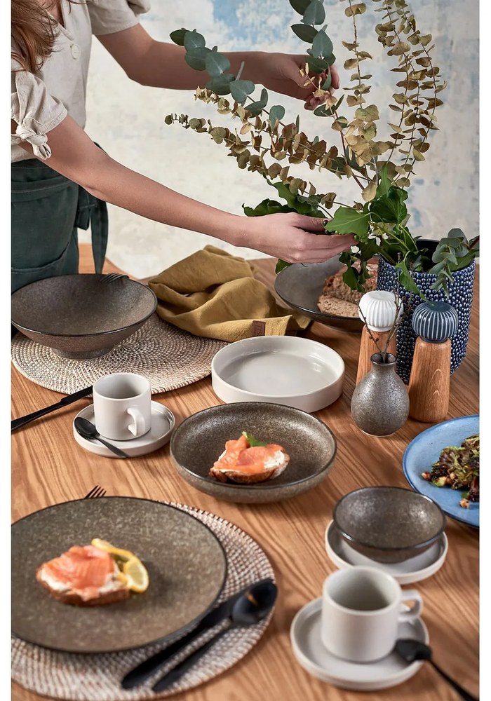 Biały ceramiczny kubek do herbaty Blomus Pilar, 250 ml