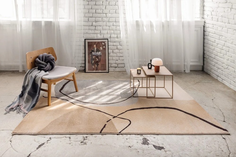 Beżowy dywan 120x180 cm Abstracta – Universal