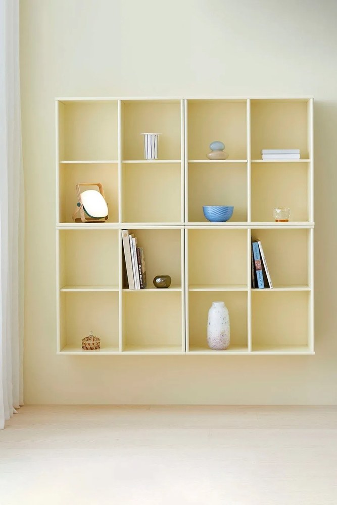Jasnożółty regał wiszący 70x70 cm Mistral – Hammel Furniture