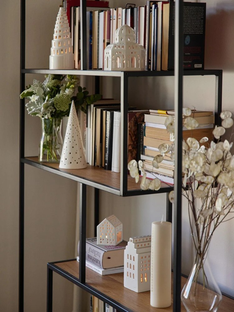 Biały ceramiczny świecznik świąteczny Kähler Design Lighthouse, ø 9 cm