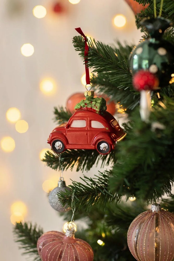 Srebrne bombki zestaw 12 szt. – Casa Selección, ⌀ 4 cm