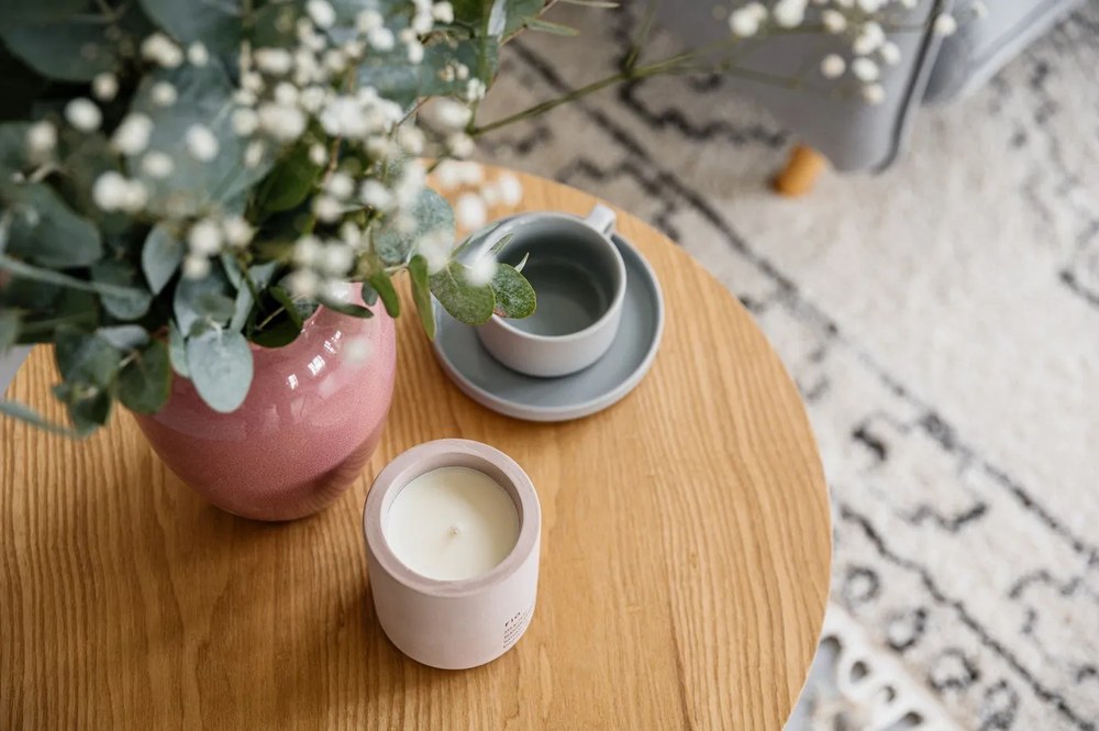 Okrągły stolik w dekorze dębu ø 50 cm Cep – Teulat