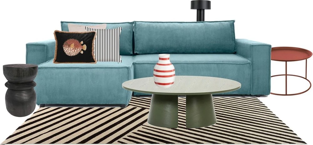 Zielony stolik Teulat Cep, ø 110 cm