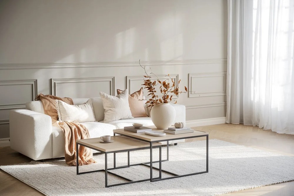 Jasnoszary dywan wełniany 340x240 cm Auckland – Rowico