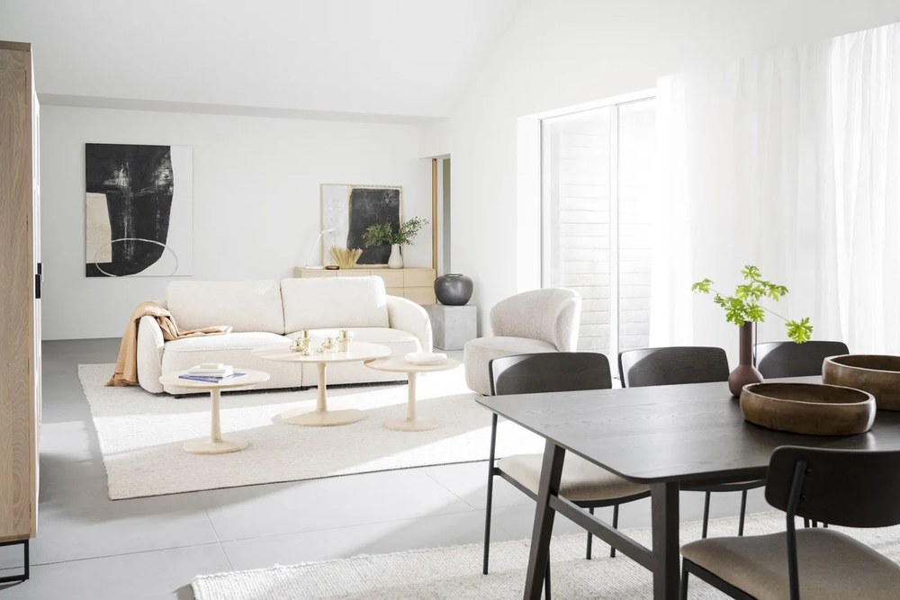 Okrągły stolik w dekorze dębu 60x60 cm Hobart – Rowico