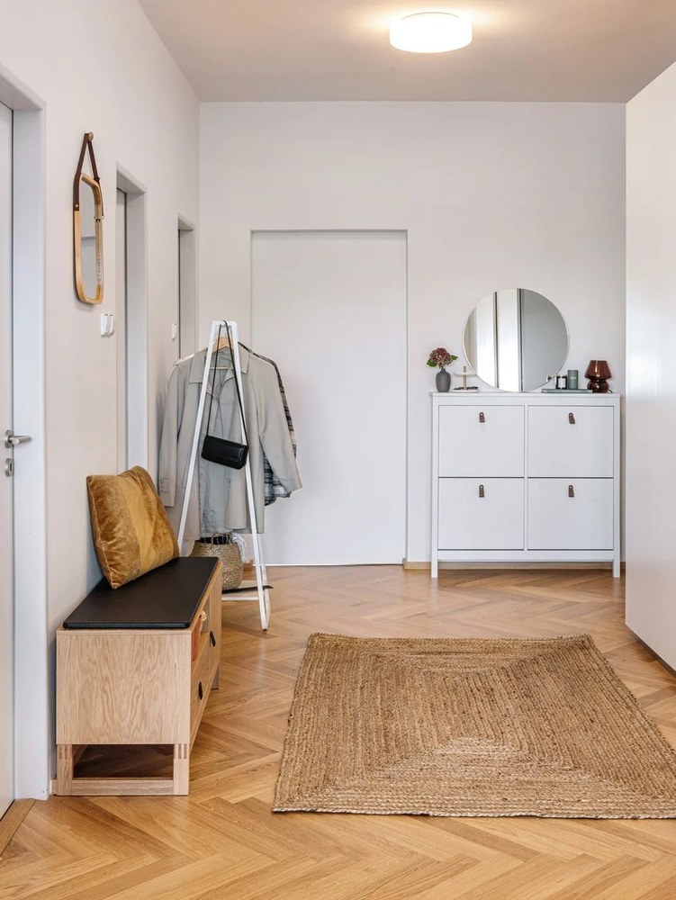 Lustro ścienne z ramą w kolorze złota House Nordic Jersey, ø 40 cm