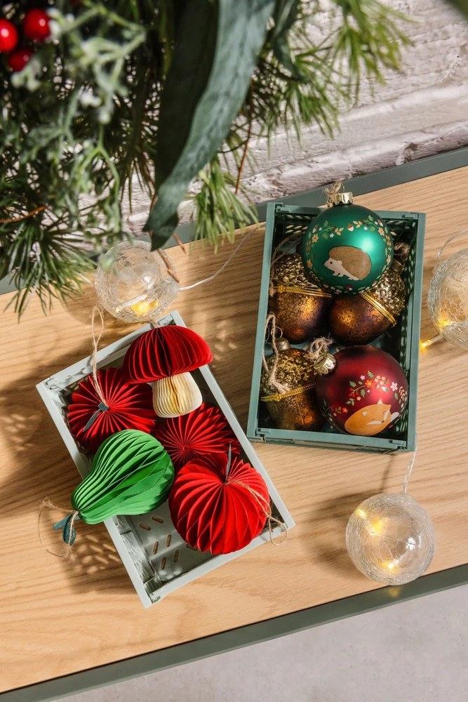 Dekoracja świetlna LED w kształcie bombki Sirius Wave Ball, ⌀ 8 cm