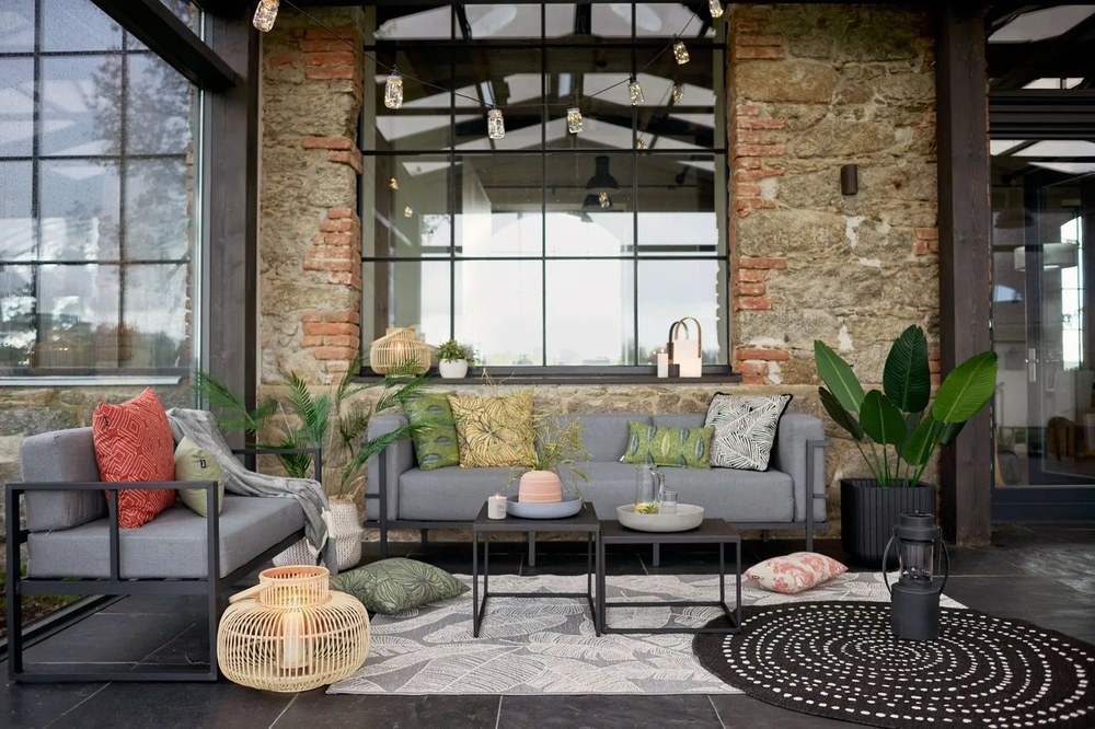 Szara 2-osobowa sofa ogrodowa Bonami Selection Bellisima