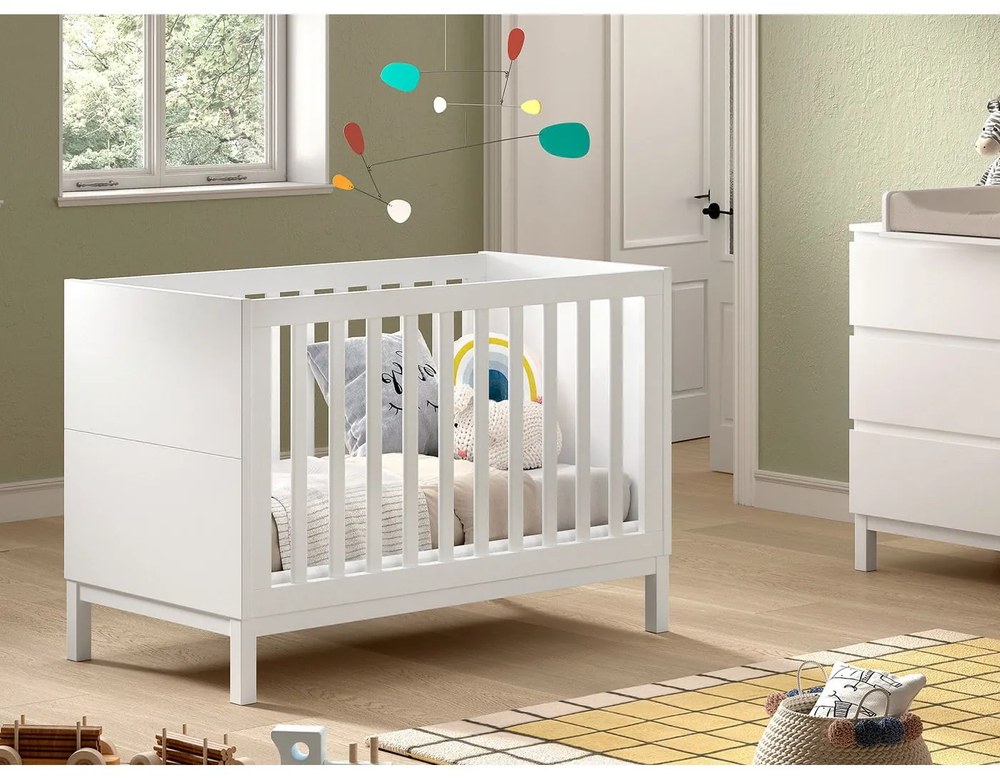 Biała komoda dziecięca 99x89x57 cm Eva – Vipack