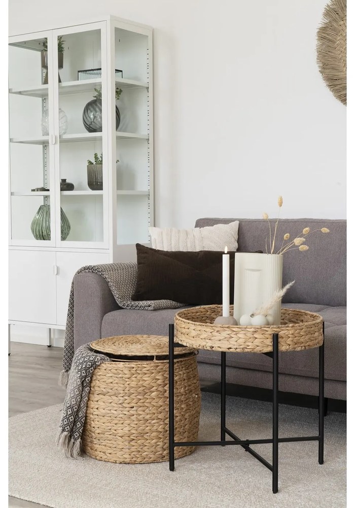 Biała metalowa witryna 80x180 cm Brisbane – House Nordic