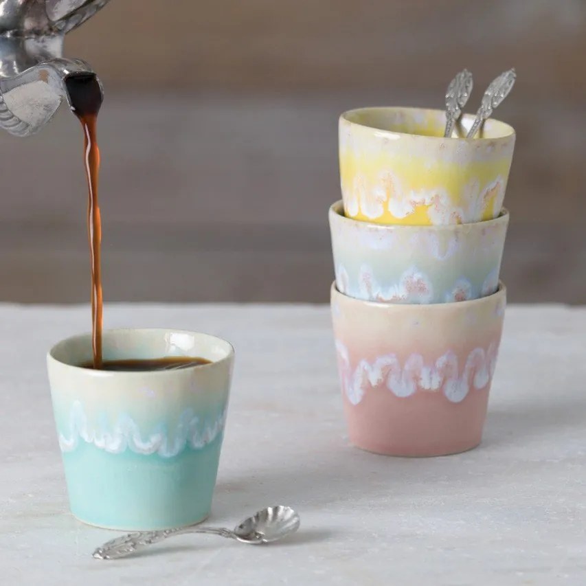 Jasnoniebieska filiżanka kamionkowa do espresso Costa Nova Grespresso