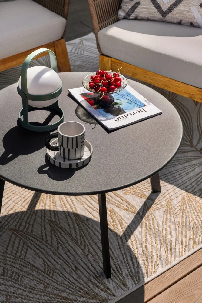 Czarno-biała kamionkowa filiżanka 300 ml Frankie – Bloomingville