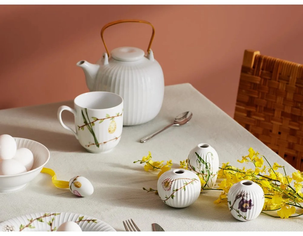 Biały porcelanowy dzbanek do herbaty Kähler Design Hammershoi, 1,2 l