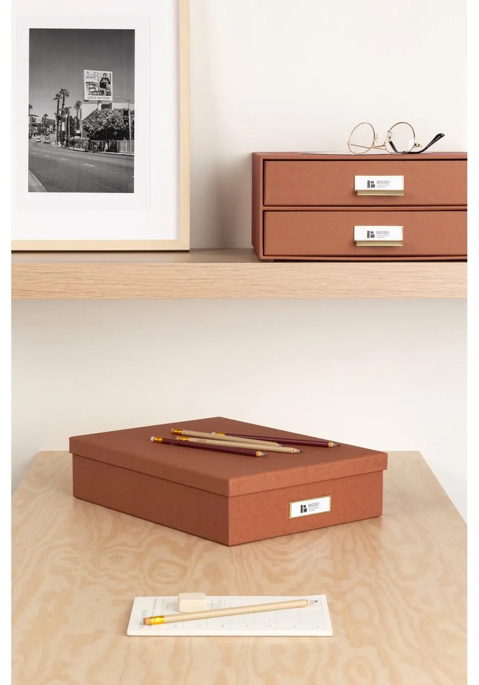 Kartonowy organizer z szufladką Birger Restore Paper Laminate – Bigso