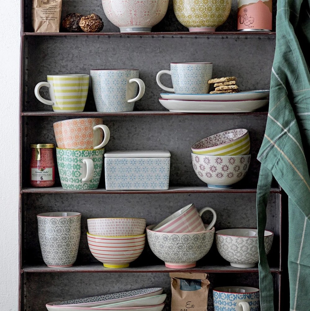 Komplet 4 kamionkowych kubków Bloomingville Patrizia