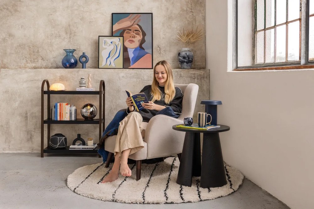 Czarny wazon z terakoty Bloomingville Niza, wys. 16,5 cm