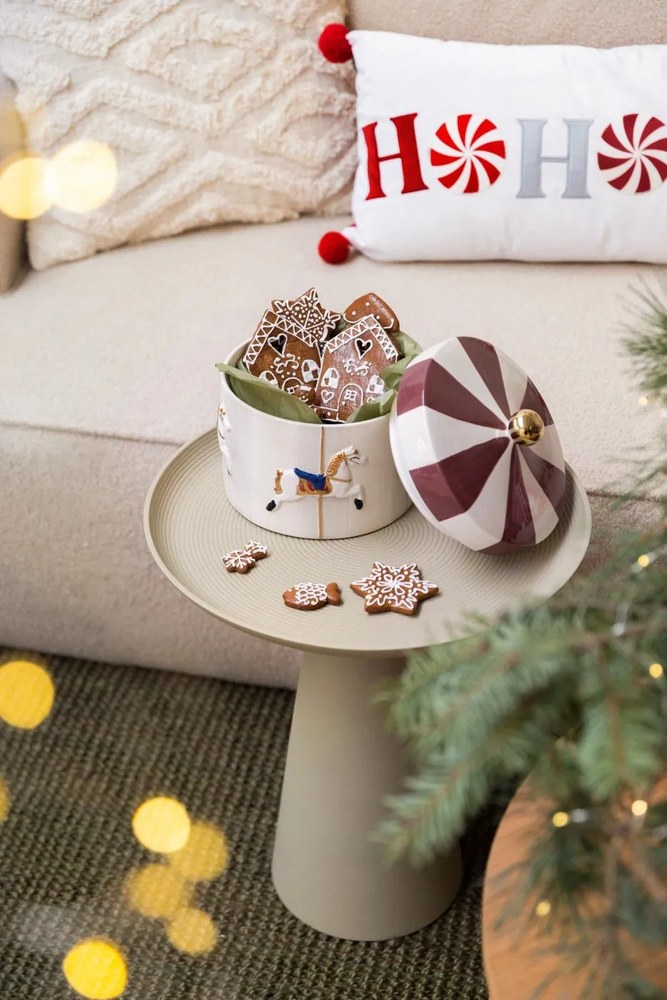 Aksamitna poduszka dekoracyjna ze świątecznym motywem 60x30 cm Ho Ho Ho – Catherine Lansfield