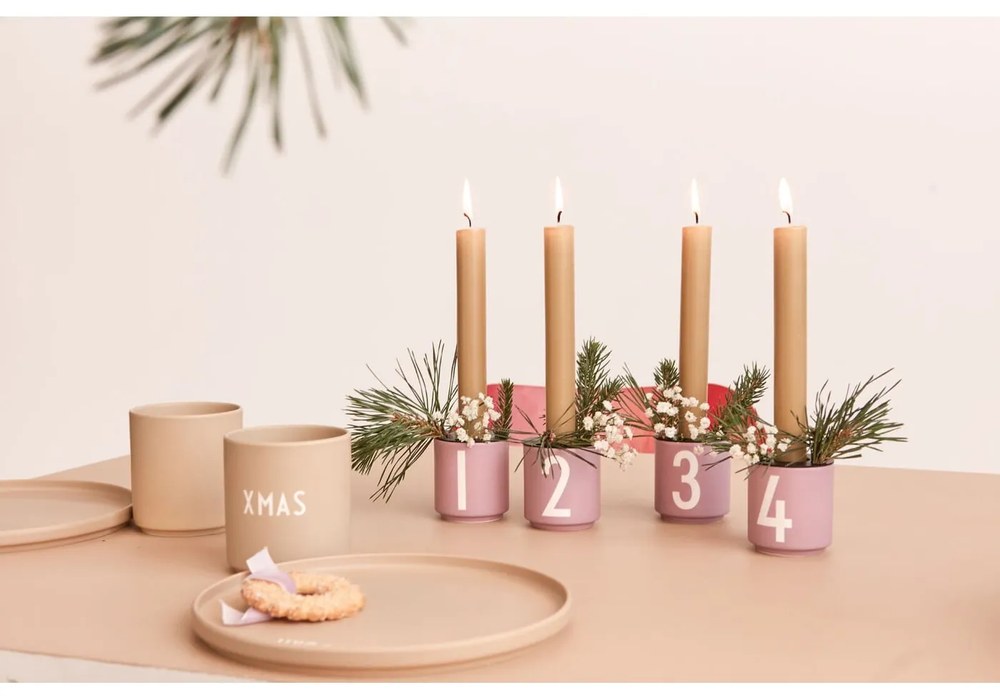 Beżowy kubek z imitacji porcelany Design Letters Favourite, 0,25 l