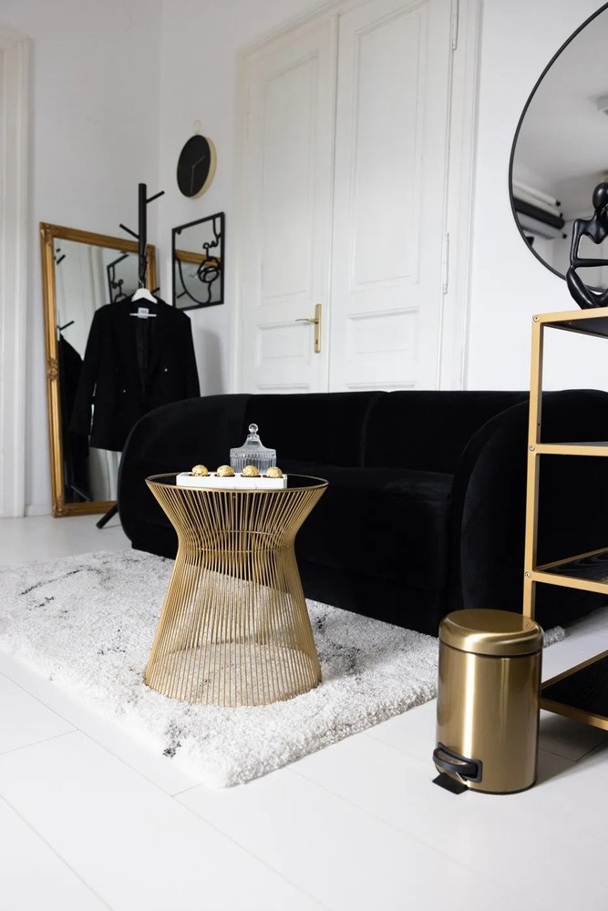 Czarny wieszak stojący Actona Bremen