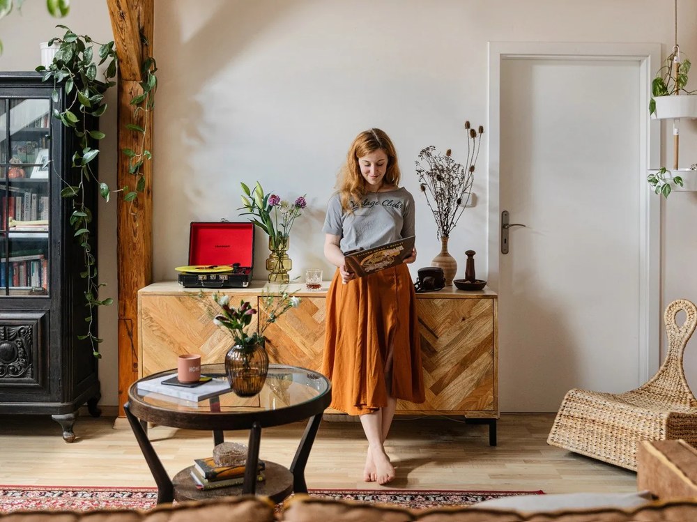 Brązowy szklany wazon Kähler Design Hammershøi, wys. 18,5 cm