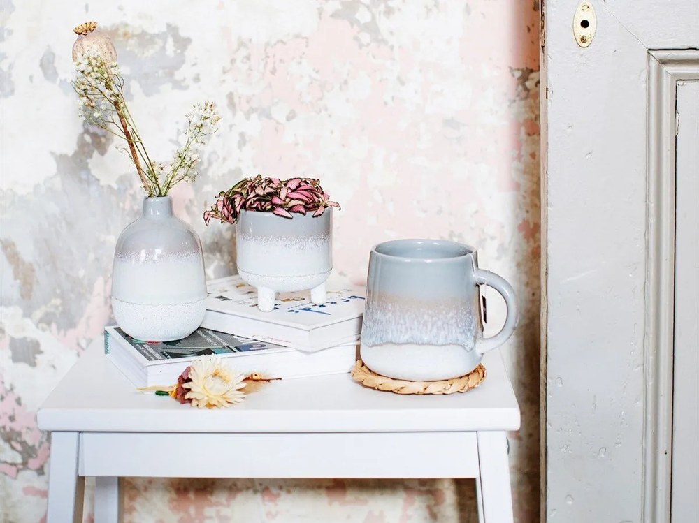 Szara doniczka Sass &amp; Belle Bohemian Home Mojave, ø 11,7 cm