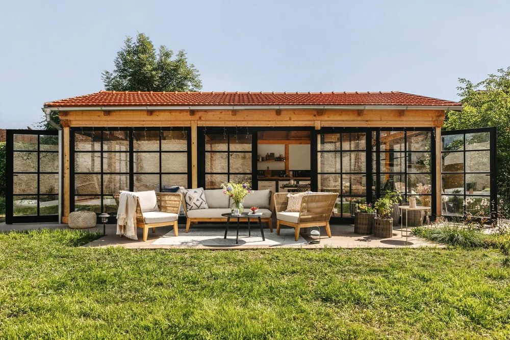 Zielony szklany wazon Hübsch Sole, wys. 20 cm