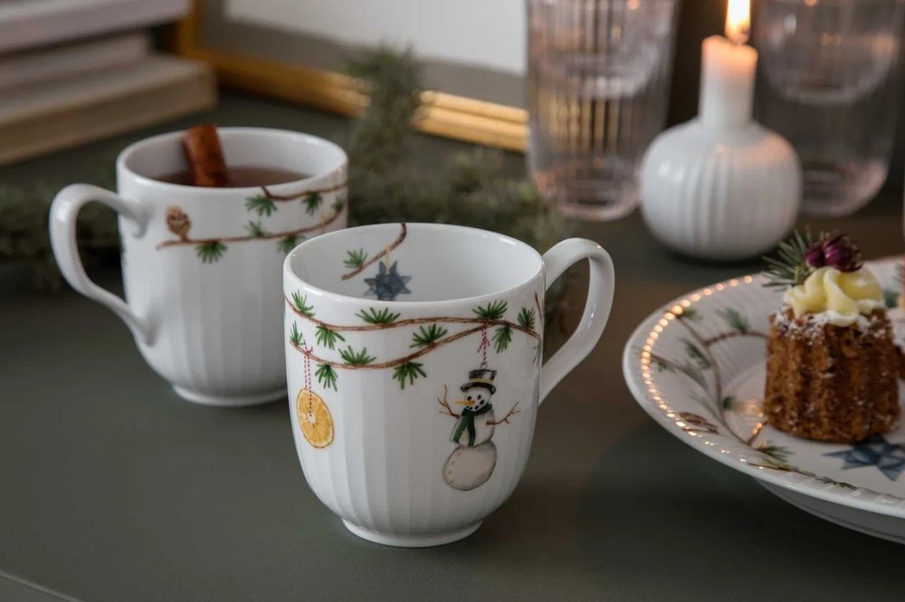 Biały porcelanowy świecznik Kähler Design Hammershoi, ⌀ 7,5 cm