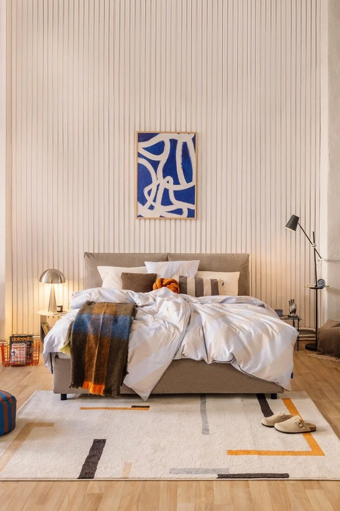 Pomarańczowy/kremowy dywan 160x230 cm Linea – Universal