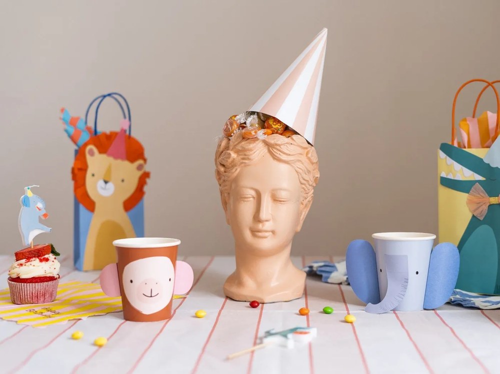 Obrus 137x259 cm Peach Stripe – Meri Meri