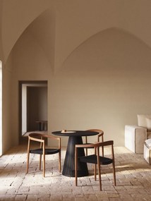 Okrągły stół z litego drewna mindi ø 90 cm Jeanette – Kave Home