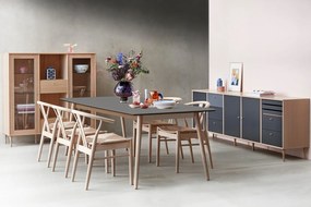 Antracytowo-naturalny rozkładany stół 90x165 cm Meza – Hammel Furniture