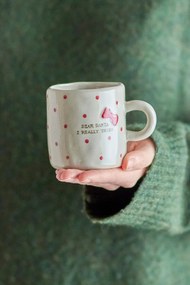 Beżowy kamionkowy kubek ze świątecznym motywem 250 ml Christy – Bloomingville