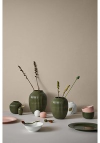 Biały porcelanowy wazon Kähler Design Poppy, wys. 13 cm