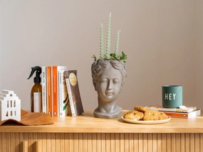 Biały ceramiczny lampion Kähler Design Long Church, wys. 10 cm