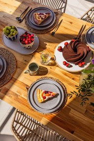 18-częściowy zestaw szarych naczyń z kamionki Bonami Selection Malia