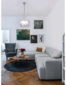 Beżowo-czarny stolik WOOOD Mesa, ø 78 cm