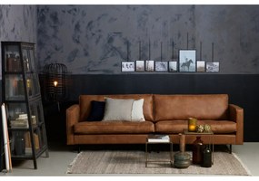 Brązowa sofa z imitacji skóry 277 cm Rodeo – WOOOD