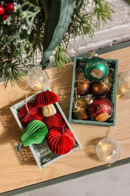 Papierowa ozdoba świąteczna wykonana ręcznie ø 8 cm Honeycomb Apple – Sass &amp; Belle