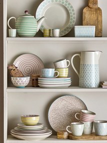 Komplet 4 kamionkowych kubków Bloomingville Patrizia