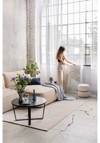 Biały puf z materiału bouclé Milford – House Nordic