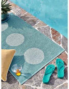 Turkusowy dywan odpowiedni na zewnątrz 70x120 cm Vera Pop Jade – Pappelina