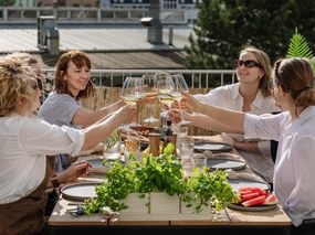 18-częściowy zestaw szarych naczyń z kamionki Bonami Selection Malia