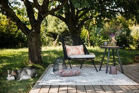 Szary stół ogrodowy Bonami Essentials Lounge, ø 51 cm