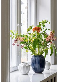 Biały kamionkowy wazon Kähler Design Hammershoi, wys. 10 cm