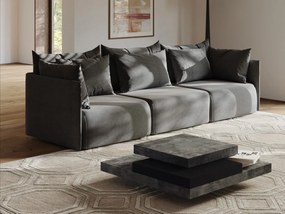 Szary stolik w dekorze betonu 110x110 cm Slate – TemaHome