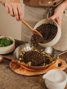 18-częściowy zestaw kremowych naczyń z kamionki Bonami Selection Malia